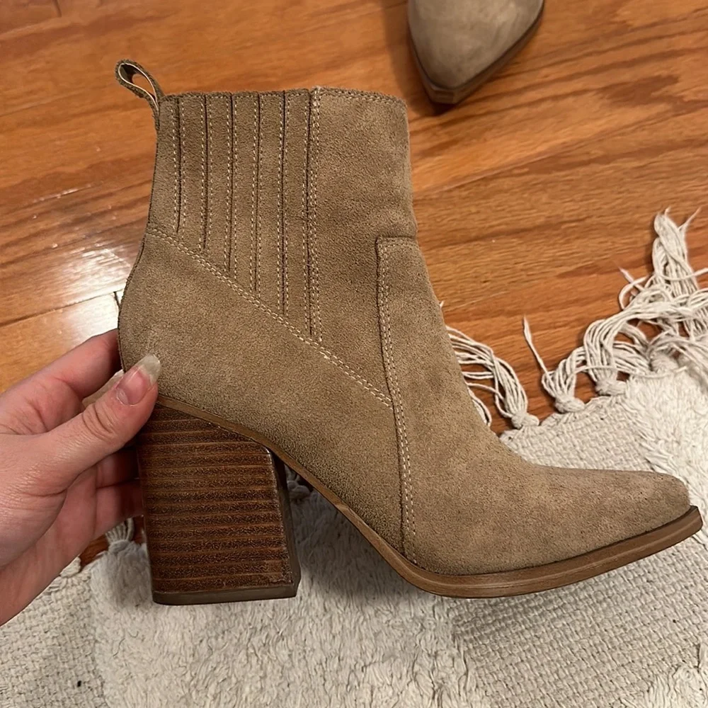 Marc Fisher Brown Suede Boots - Picture 4 of 5